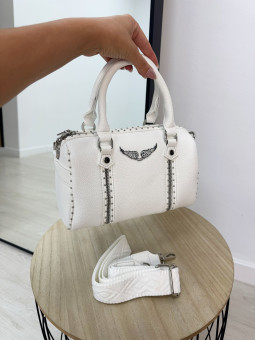 BOLSO ZAG PIEL BLANCO